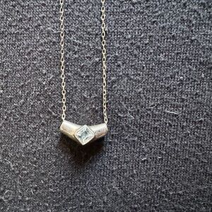 Vintage Women’s 925 with CZ diamonds necklace and pendant